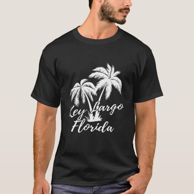 Camiseta Vacaciones de palmeras de Largo Florida (Anverso)