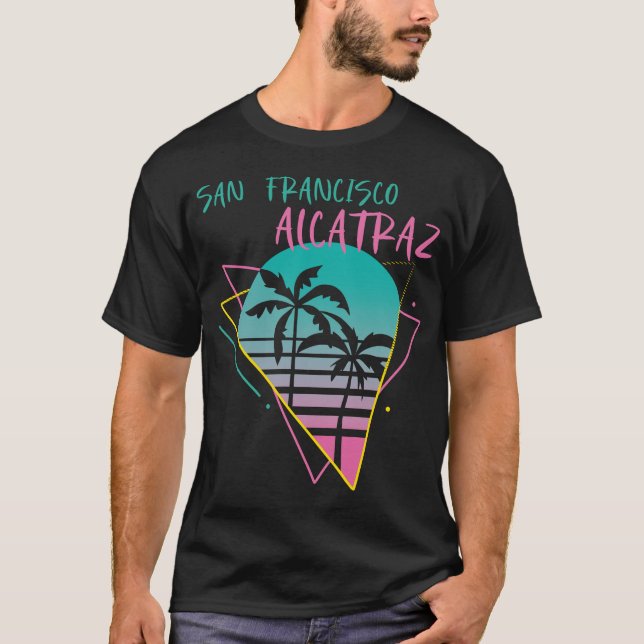 Camiseta Vacaciones de palmeras en la playa de San Francisc (Anverso)