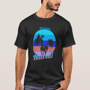 Camiseta Vacaciones de palmeras tropicales retro de Waipahu