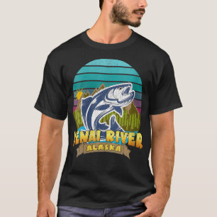 Camiseta Vacaciones de pesca de salmón en el RÍO KENAI ALAS