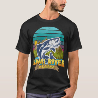 Camiseta Vacaciones de pesca de salmón en el RÍO KENAI ALAS