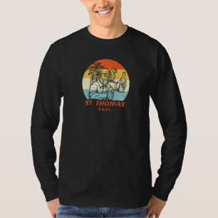 Camiseta Vacaciones de piratas y loro de St Thomas Usvi