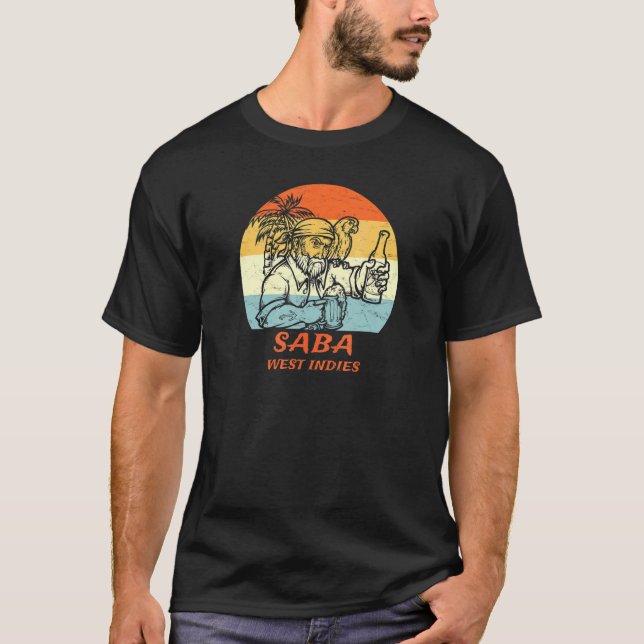 Camiseta Vacaciones de piratas y loro en las Indias Occiden (Anverso)