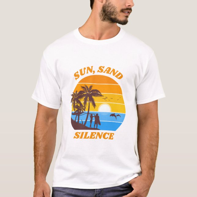 Camiseta Vacaciones de playa Minimalistas (Anverso)