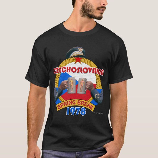 Camiseta Vacaciones de primavera 1978 (oscuridad) de (Anverso)