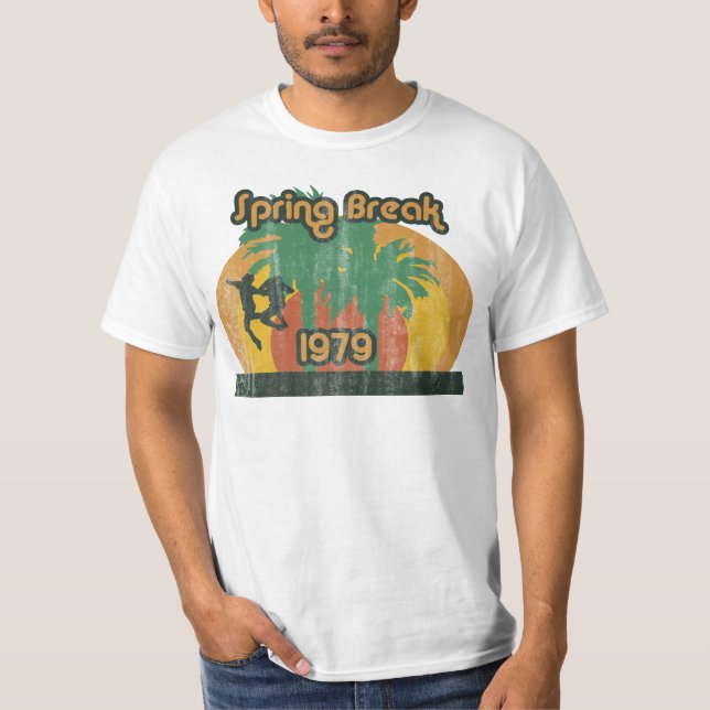 Camiseta Vacaciones de primavera 1979 del vintage (Anverso)