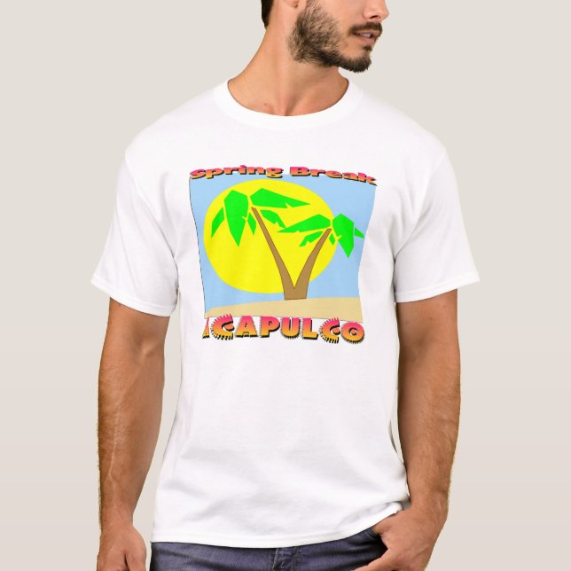 Camiseta Vacaciones de primavera Acapulco (Anverso)