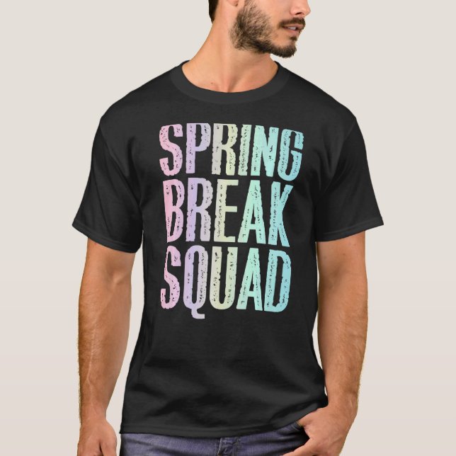Camiseta Vacaciones de primavera de primavera de escuadrón  (Anverso)