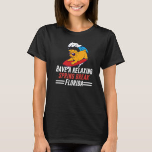 Camiseta Vacaciones de primavera en Florida Relajando al pe