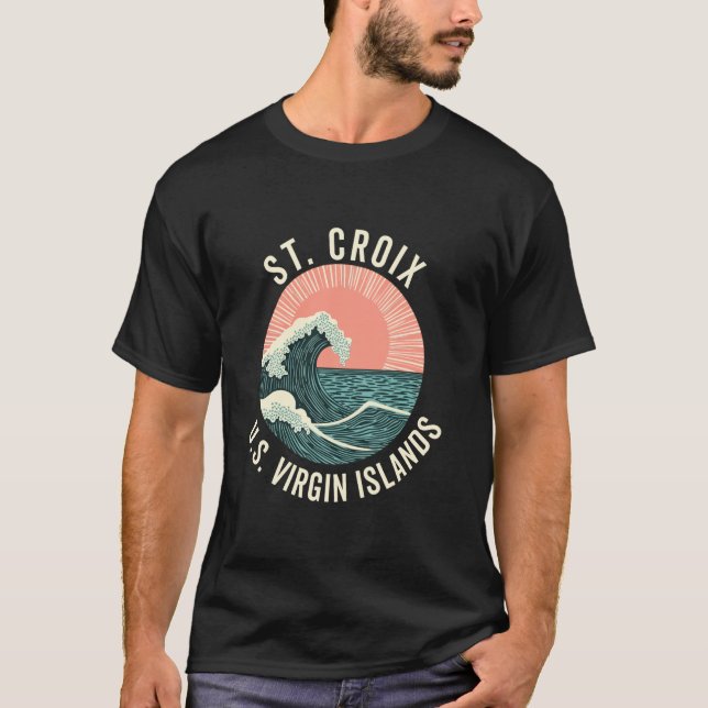 Camiseta Vacaciones de recuerdo de St. Croix usvi US Virgin (Anverso)
