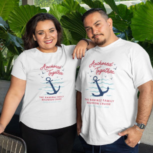 Camiseta Vacaciones de Reunión de Crucero Familiar Anclados