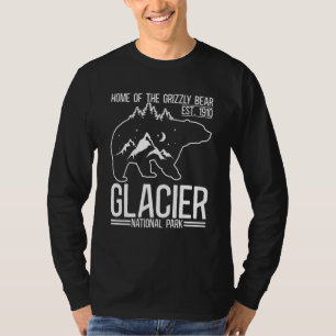 Camiseta Vacaciones de senderismo con osos grizzly en Glaci