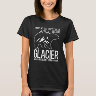 Camiseta Vacaciones de senderismo con osos grizzly en Glaci