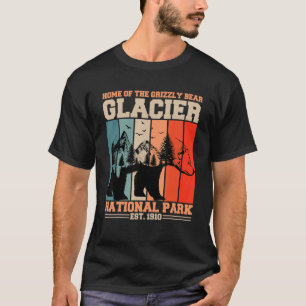 Camiseta Vacaciones de senderismo con osos grizzly en Glaci