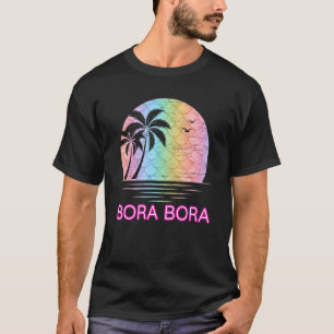 Camiseta Vacaciones de Sirena en Isla de Playa Familia Bora