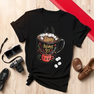 Camiseta Vacaciones de sorbo Chocolate caliente Cosy Wear I