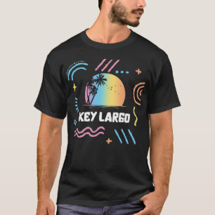 Camiseta Vacaciones de surf en Key Largo Familia Viaje coin