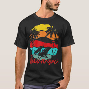 Camiseta Vacaciones de surf Nicaragua de cosecha de recuerd