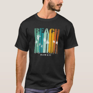 Camiseta Vacaciones de Surf Retro Vintage Hawaii HI Beach P