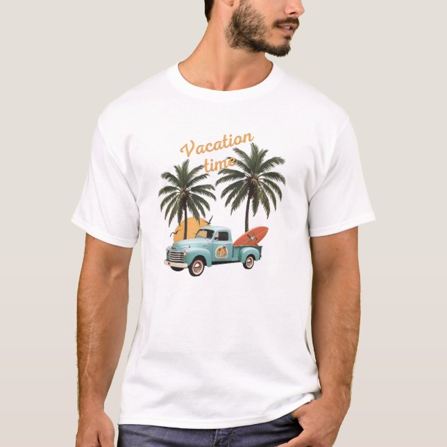 Camiseta Vacaciones de tiempo (Anverso)