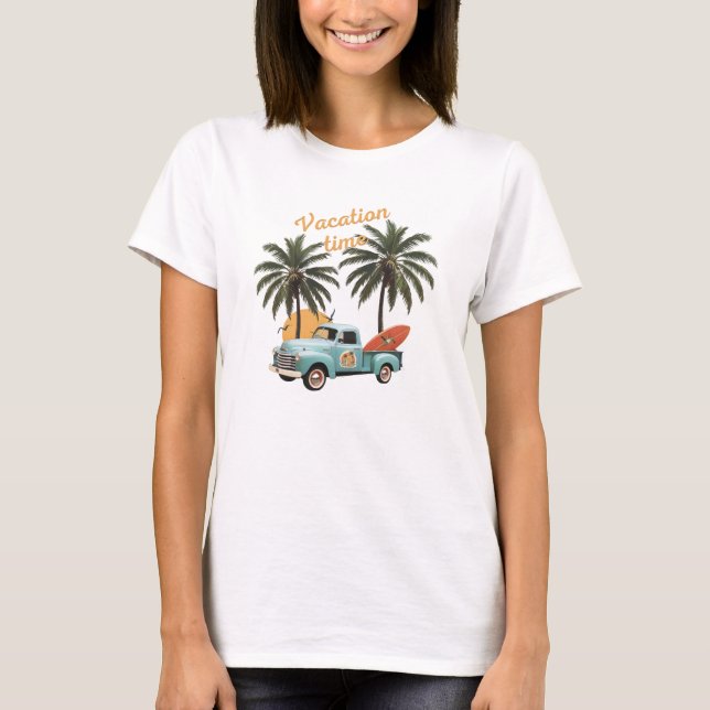 Camiseta Vacaciones de tiempo (Anverso)