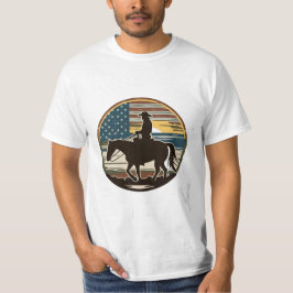 Camiseta vacaciones de vaqueros ee.uu., vacaciones de vaque