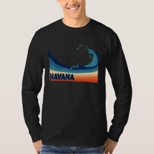 Camiseta Vacaciones de vela y pesca en Cuba retro