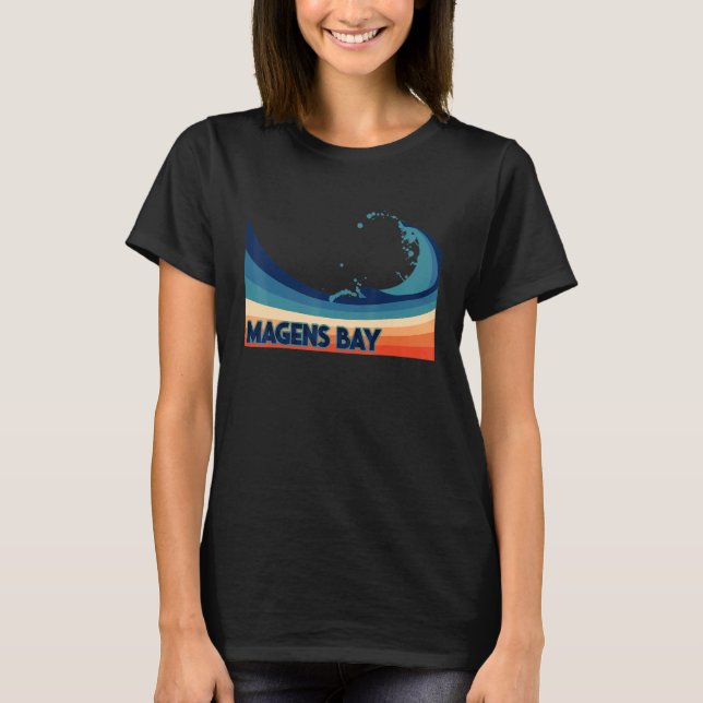 Camiseta Vacaciones de vela y pesca retro en Magens Bay (Anverso)
