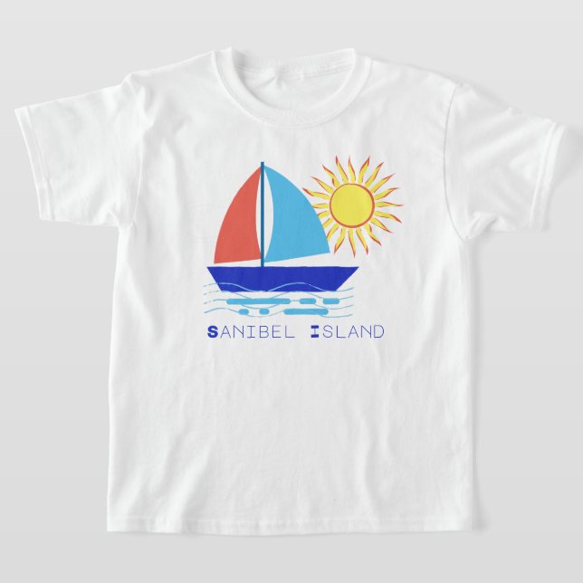 Camiseta Vacaciones de vela y sol en la isla de Sanibel (Distribución)