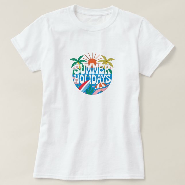 Camiseta Vacaciones de Verano (Diseño del anverso)