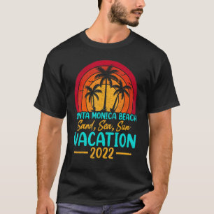 Camiseta Vacaciones de verano 2022 California Santa Monic