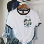 Camiseta Vacaciones de verano de barco de crucero Reunión p<br><div class="desc">Presenta ilustraciones acuáticos de moda con elegantes y modernos tipos de letra. Conmemorar la semana de tus vacaciones con lentes a juego para mamá, papá, hermano, hermana, etc. Cambie el nombre y la fecha de la familia para convertirlo en su propio diseño personalizado. Este diseño nunca quedará desfasado. Perfecto para...</div>