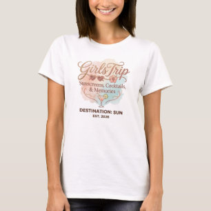 Camiseta Vacaciones de verano de chicas - Protectores solar