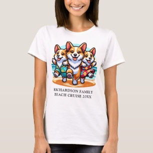 Camiseta Vacaciones de verano de Corgi Dogs divertidos de c