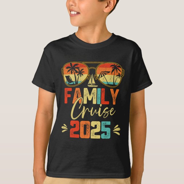 Camiseta Vacaciones de verano de crucero familiar 2025 (Anverso)