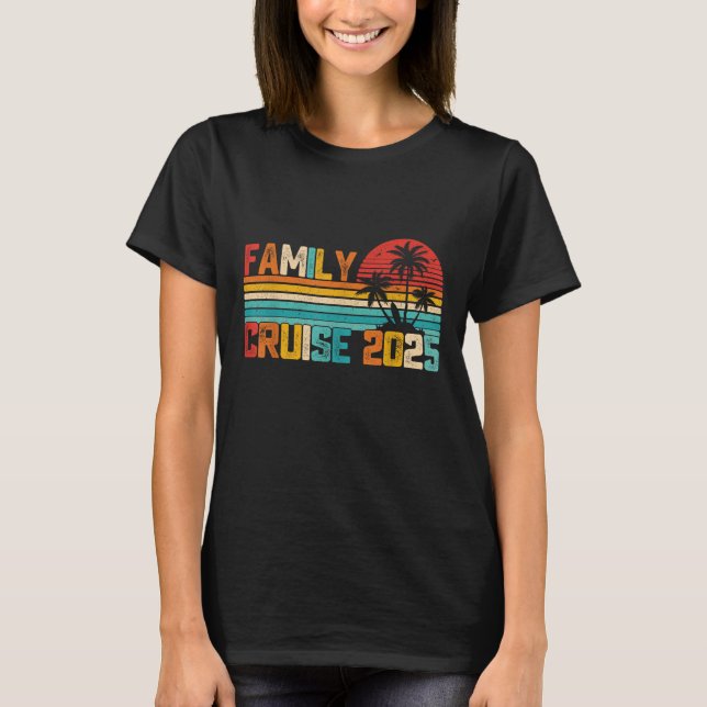 Camiseta Vacaciones de verano de crucero familiar 2025 (Anverso)