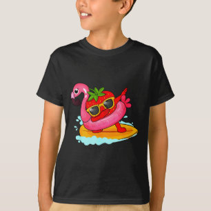 Camiseta Vacaciones de verano de flamenco en la playa de Ha