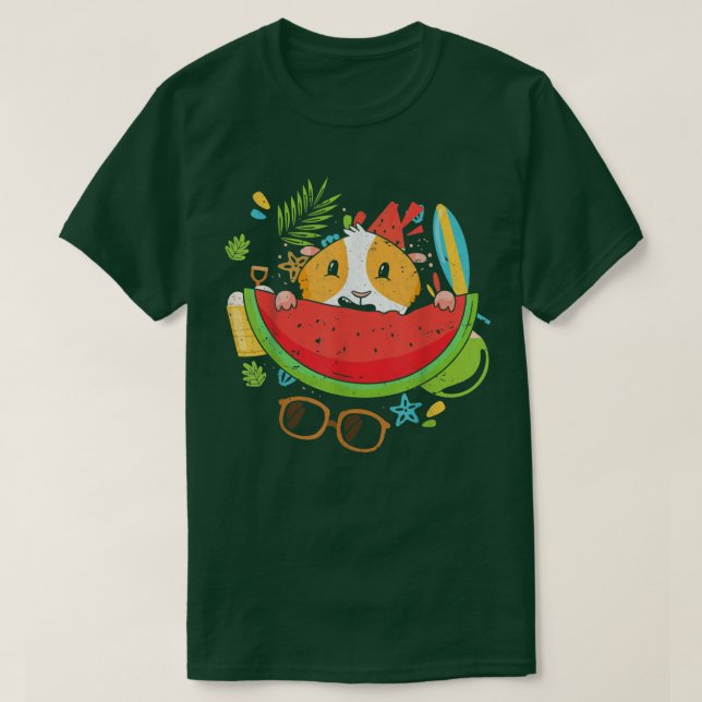 Camiseta Vacaciones de verano de frutas exóticas de cerdo g (Diseño del anverso)