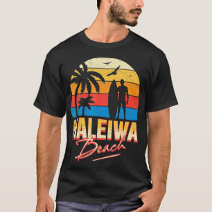 Camiseta Vacaciones de verano de Haleiwa Hawaii Beach