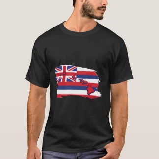 Camiseta Vacaciones de verano de Hawái Bandera Hawái Playa