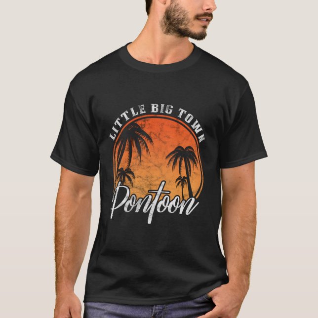 Camiseta Vacaciones de verano de Little Big Town Pontoon (Anverso)