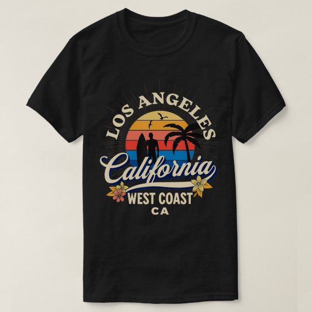 Camiseta Vacaciones de verano de Los Ángeles California Bea (Diseño del anverso)