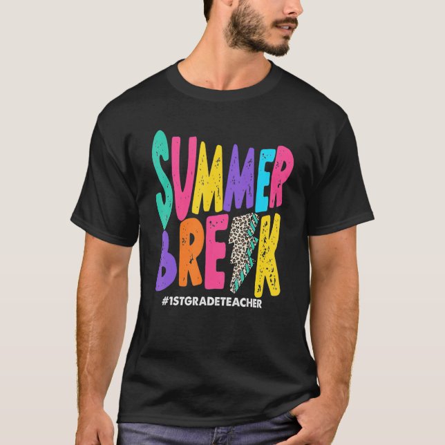 Camiseta Vacaciones de verano de primer curso de docente Ho (Anverso)