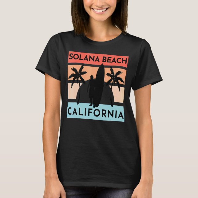 Camiseta Vacaciones de verano de Solana Beach California Vi (Anverso)