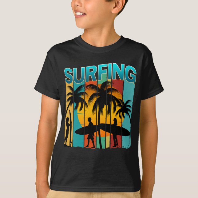 Camiseta vacaciones de verano de surf (Anverso)