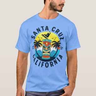 Camiseta Vacaciones de verano de surf en la playa de Santa