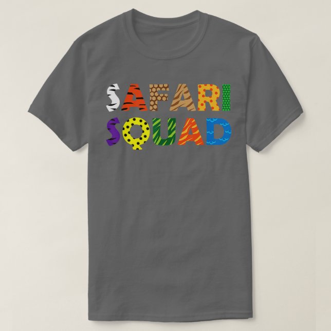 Camiseta Vacaciones De Verano De Vacaciones De Safari Squad (Diseño del anverso)