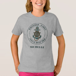 Camiseta Vacaciones de verano de yate personalizado de fami