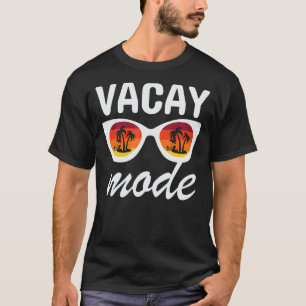 Camiseta Vacaciones de verano en el modo Vacay gafas de sol
