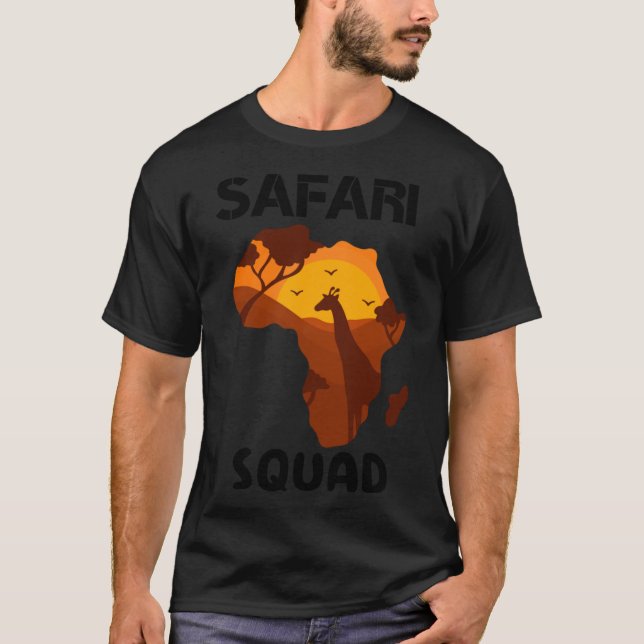 Camiseta Vacaciones de verano en familia africana Safari Sq (Anverso)